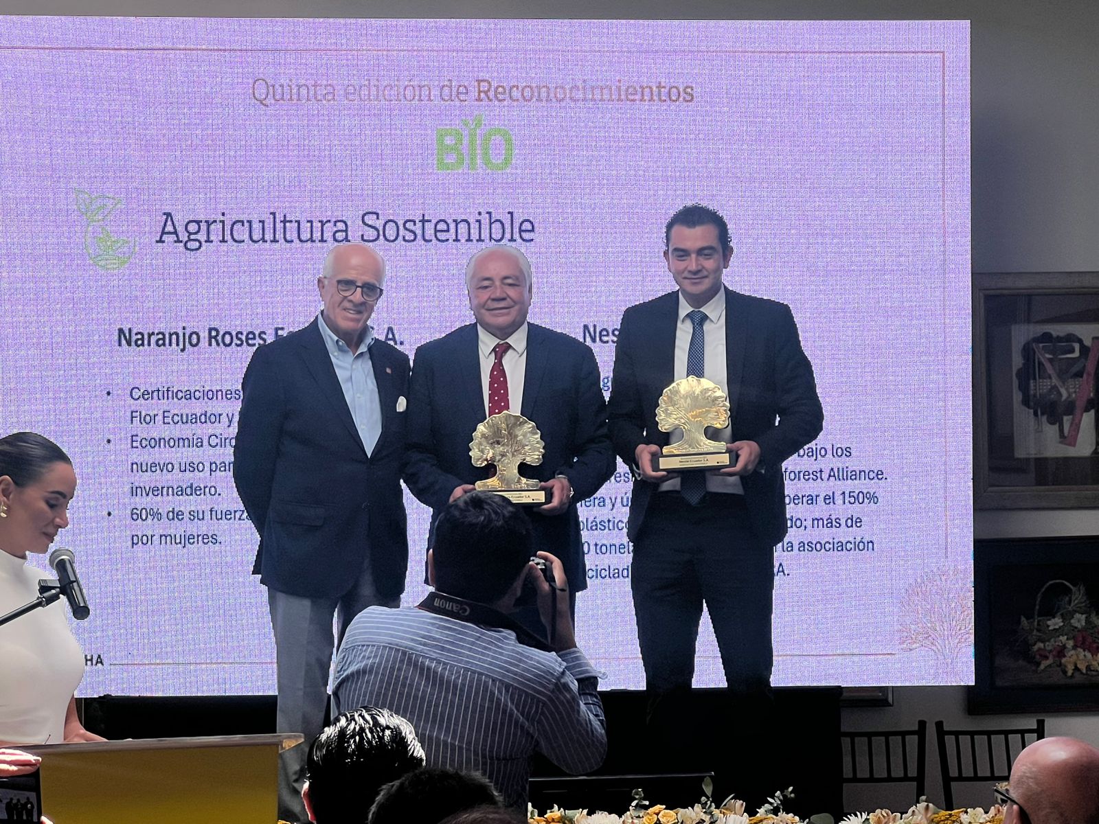Premiación BIO Agricultuta Sostenible